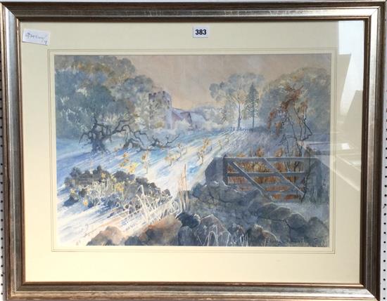 Shirley Charlmers Late Frost w/colour landscape